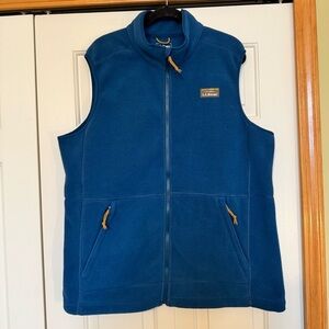 LL Bean Fleece Vest sz XL Tall Polartec Trail Fleece